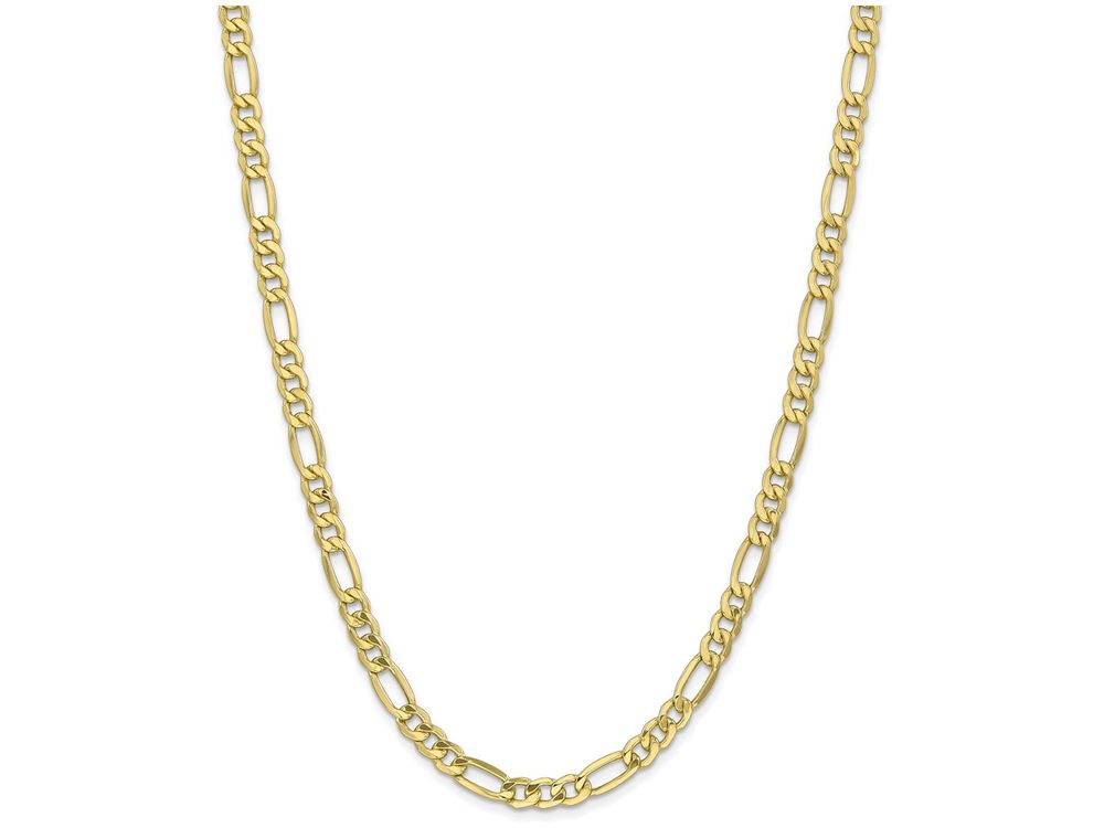 FJC Finejewelers 18 Inch 10k 6.6mm Semi-solid Figaro Chain Necklace