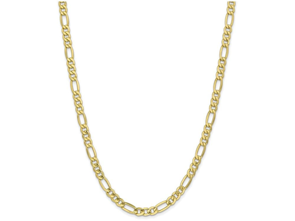FJC Finejewelers 8 Inch 10k 6.6mm Semi-solid Figaro Chain Bracelet