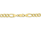 FJC Finejewelers 20 Inch 10k 7.3mm Semi-solid Figaro Chain Necklace