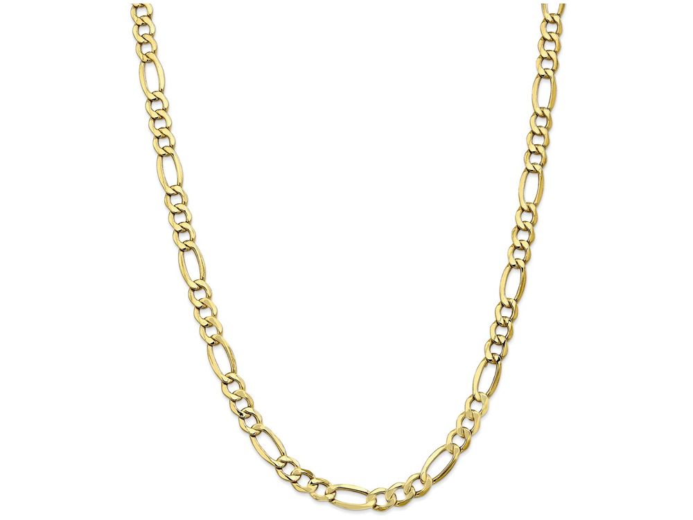 FJC Finejewelers 20 Inch 10k 7.3mm Semi-solid Figaro Chain Necklace