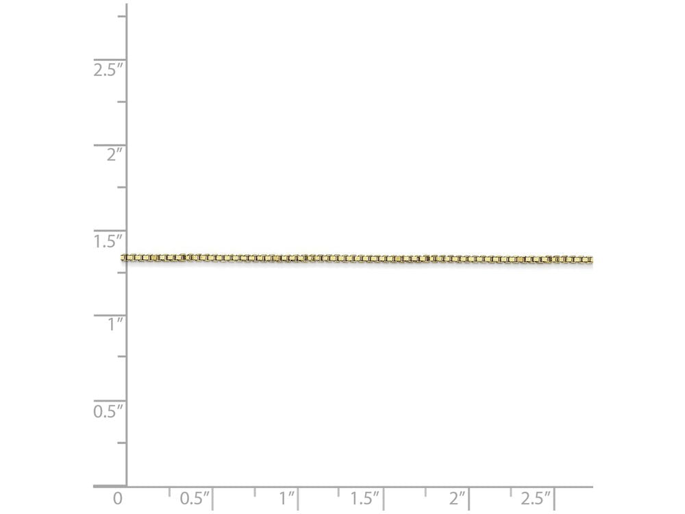 FJC Finejewelers 7 Inch 10k 1mm Box Chain Bracelet