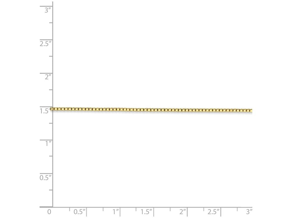 FJC Finejewelers 24 Inch 10k 1.25mm Box Chain Necklace