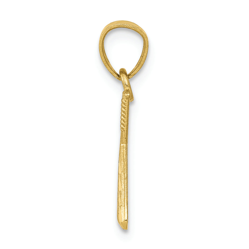 FJC Finejewelers 10k Yellow Gold Baseball with Bats Charm