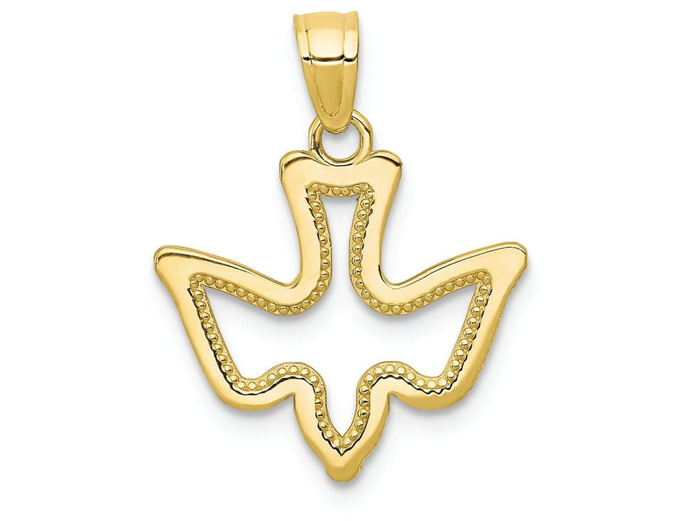 FJC Finejewelers 10k Yellow Gold Dove Charm