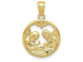 FJC Finejewelers 10k Yellow Gold Nativity Charm