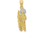 FJC Finejewelers 10k Yellow Gold with Rhodium Saint Jude Charm