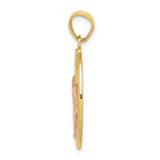 FJC Finejewelers 10k Two-tone Gold Praying Hands Charm