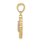 FJC Finejewelers 10k Two-tone Gold Small Our Lady Of Guadalupe Charm