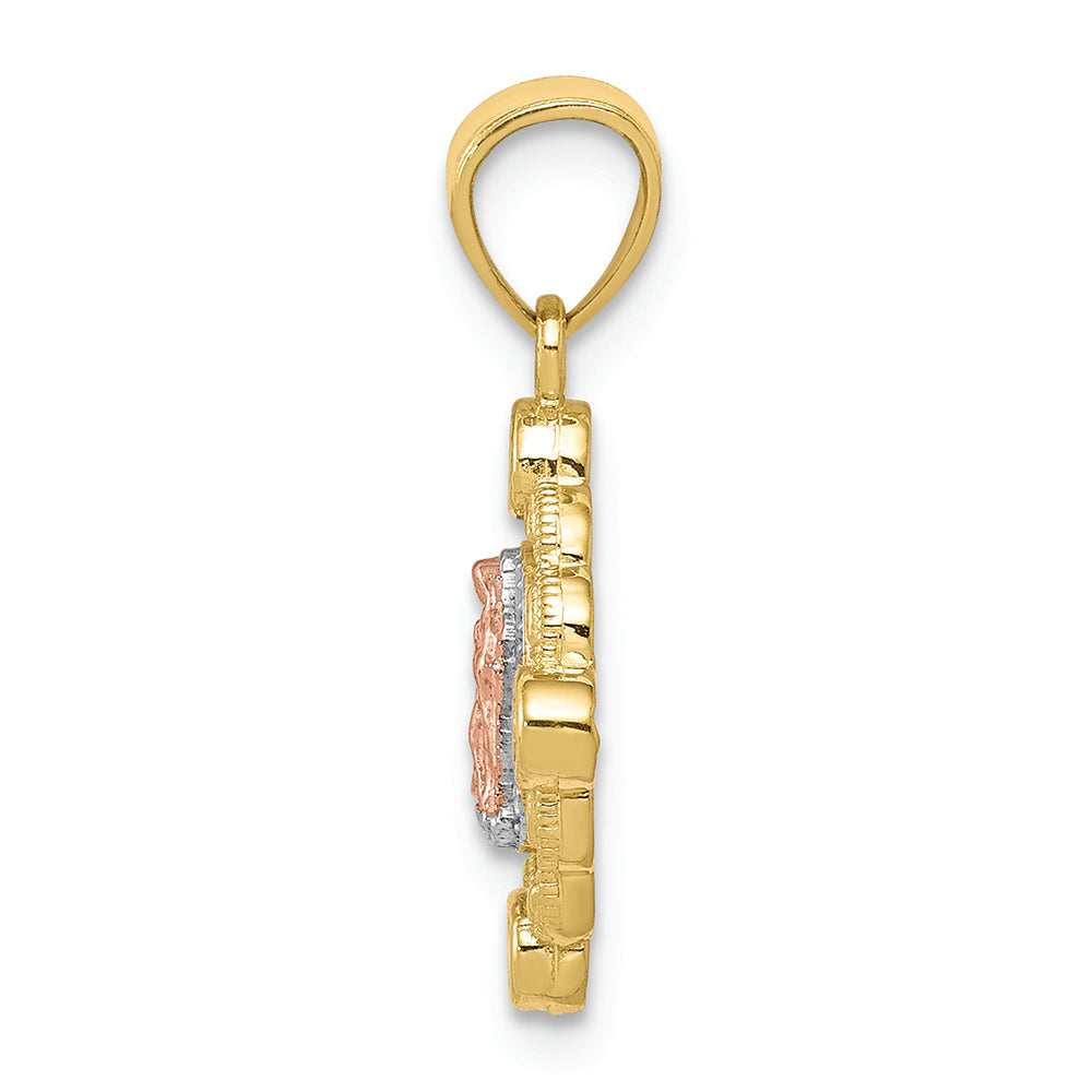 FJC Finejewelers 10k Two-tone Gold Small Our Lady Of Guadalupe Charm