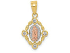 FJC Finejewelers 10k Two-tone Gold Small Our Lady Of Guadalupe Charm