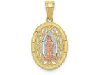 FJC Finejewelers 10k Two-tone Gold Our Lady Of Guadalupe Charm