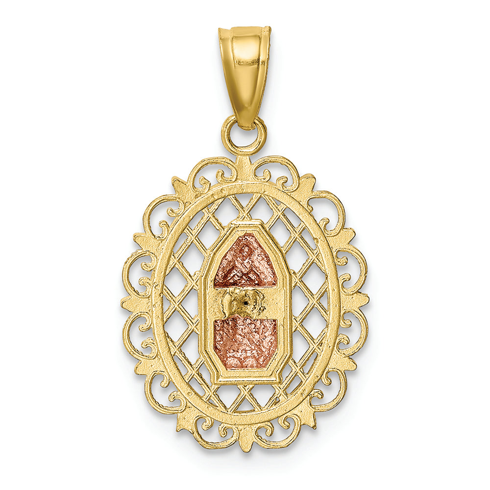 FJC Finejewelers 10k Two-tone Gold Our Lady Of Guadalupe Charm