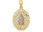 FJC Finejewelers 10k Two-tone Gold Our Lady Of Guadalupe Charm