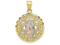 FJC Finejewelers 10k Two-tone Gold Our Lady Of Guadalupe Charm