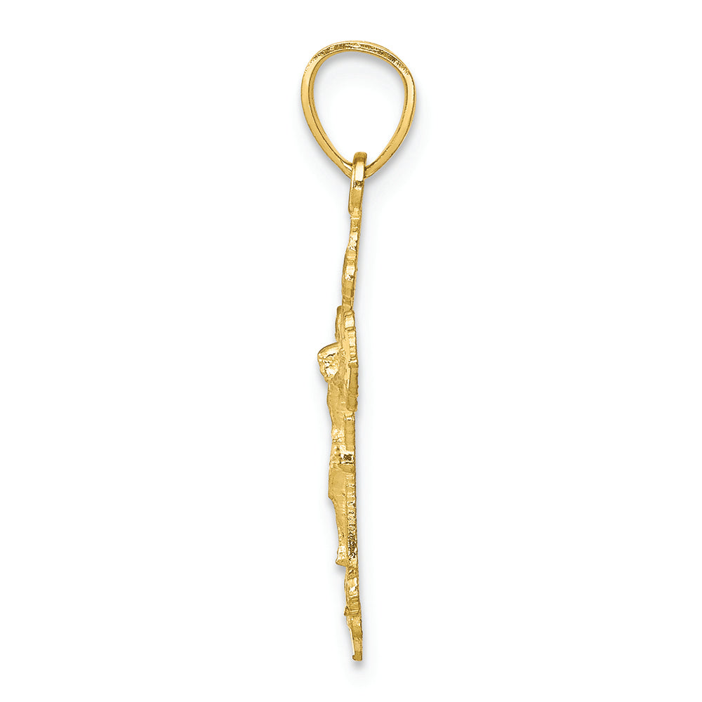 FJC Finejewelers 10k Yellow Gold Crucifix Charm