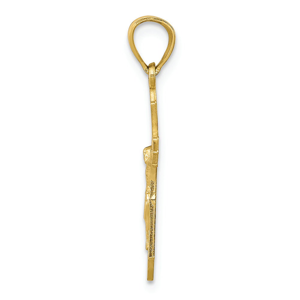 FJC Finejewelers 10k Yellow Gold Crucifix Charm