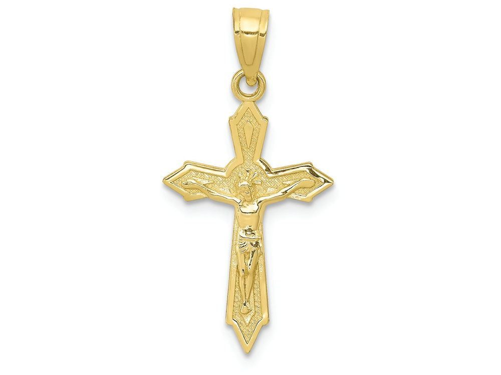 FJC Finejewelers 10k Yellow Gold Crucifix Charm