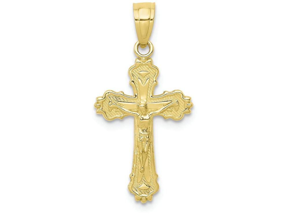 FJC Finejewelers 10k Yellow Gold Crucifix Charm