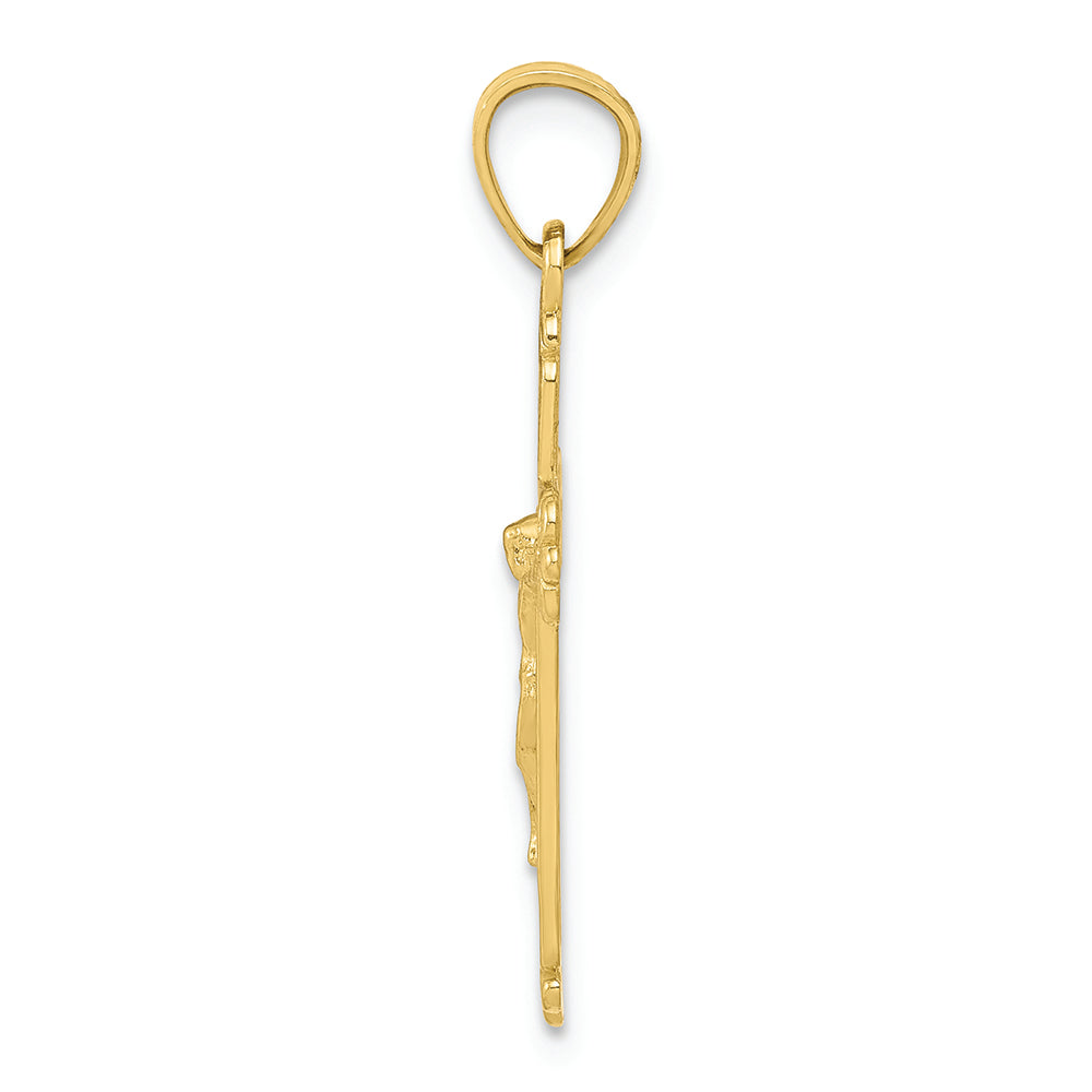 FJC Finejewelers 10k Yellow Gold Crucifix Charm