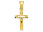 FJC Finejewelers 10k Yellow Gold Bright Cut Cross Charm