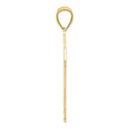 FJC Finejewelers 10k Yellow Gold with Rhodium Bright Cut Cross Charm