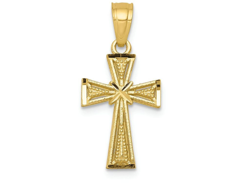 FJC Finejewelers 10k Yellow Gold Cross Charm