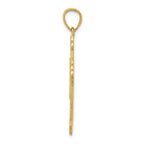 FJC Finejewelers 10k Yellow Gold Budded Cross Charm