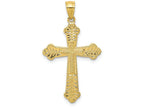FJC Finejewelers 10k Yellow Gold Budded Cross Charm