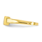 FJC Finejewelers 10k Yellow Gold CZ Toe Ring 5mm Top Width