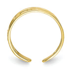 FJC Finejewelers 10k Yellow Gold Luck Toe Ring 5mm wide