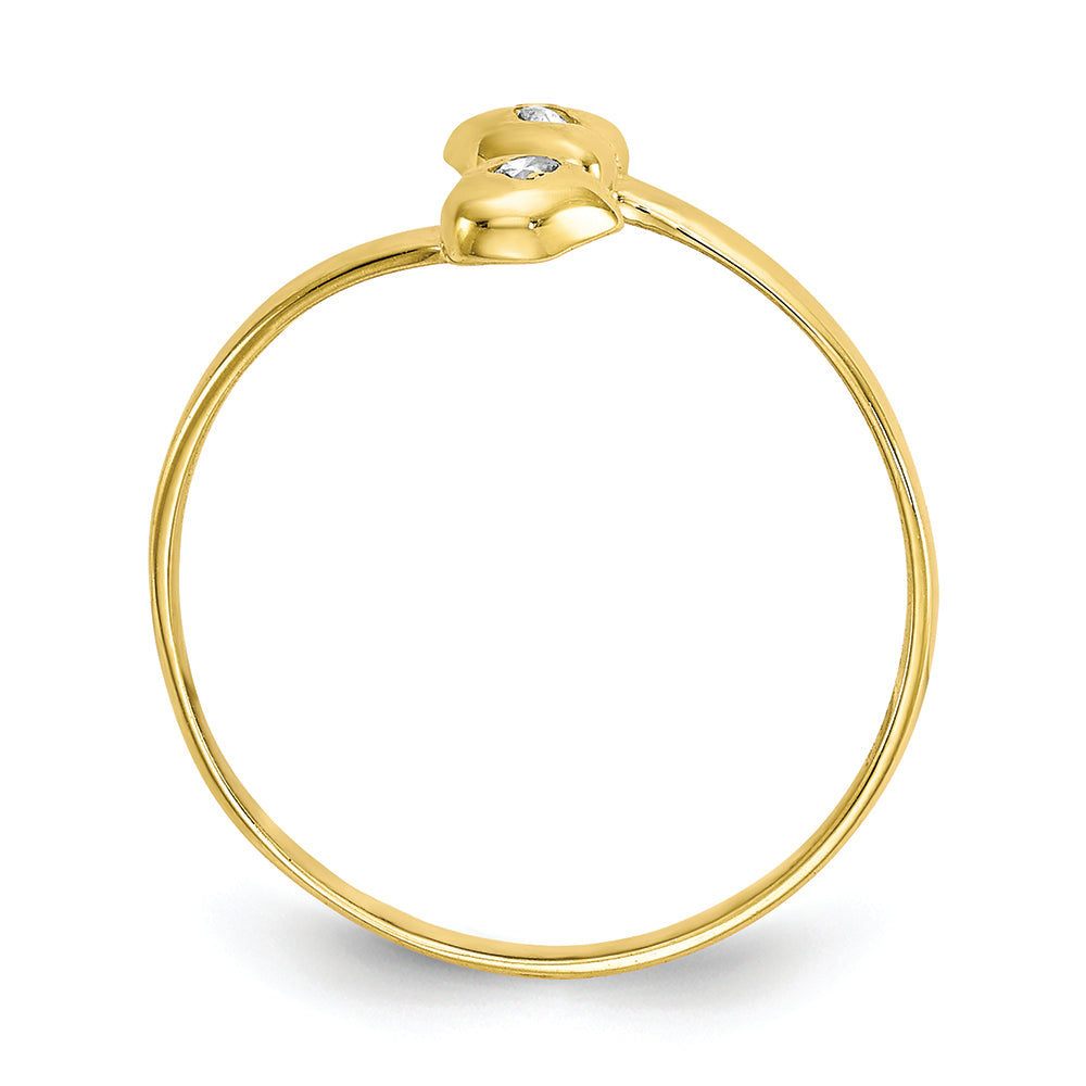 FJC Finejewelers 10k Yellow Gold Cubic Zirconia (CZ) Toe Ring