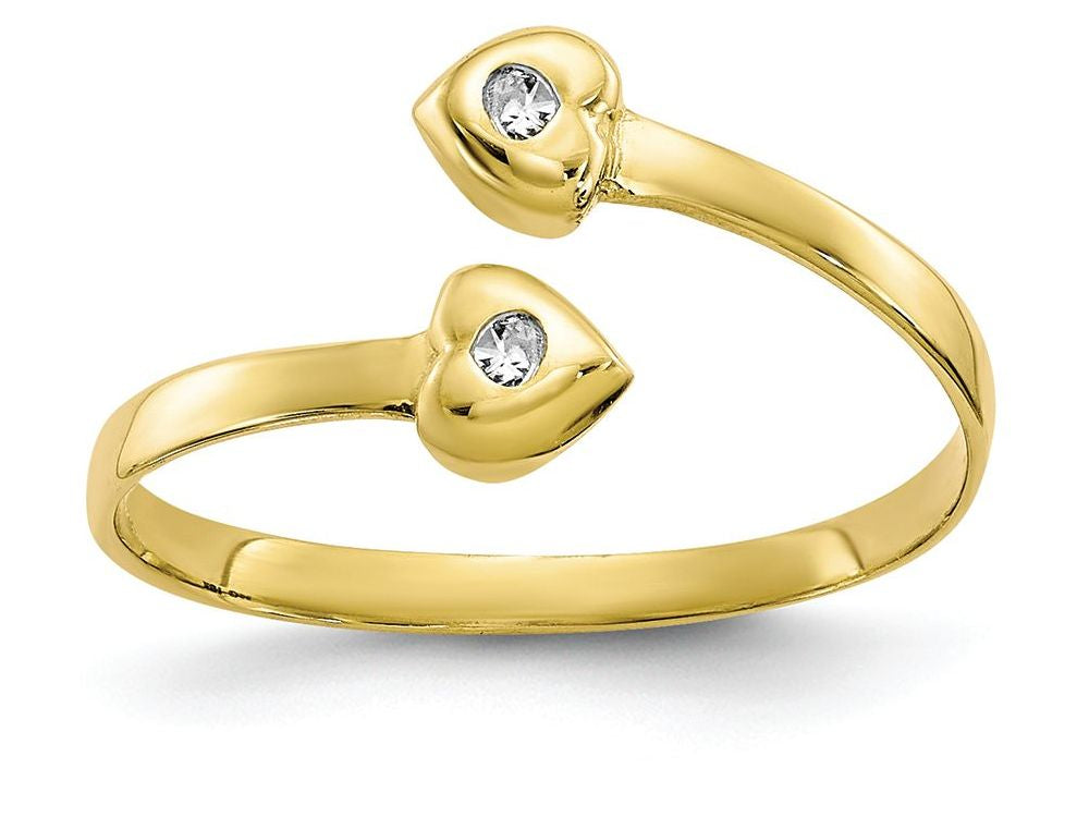FJC Finejewelers 10k Yellow Gold Cubic Zirconia (CZ) Toe Ring