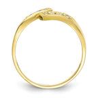 FJC Finejewelers 10k Yellow Gold CZ Toe Ring 2mm wide