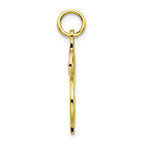FJC Finejewelers 10k Yellow Gold Solid Polished Dollar Sign Charm