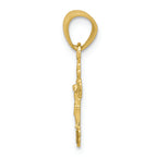 FJC Finejewelers 10k Yellow Gold Tiny Crucifix Charm