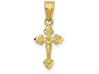 FJC Finejewelers 10k Yellow Gold Tiny Crucifix Charm