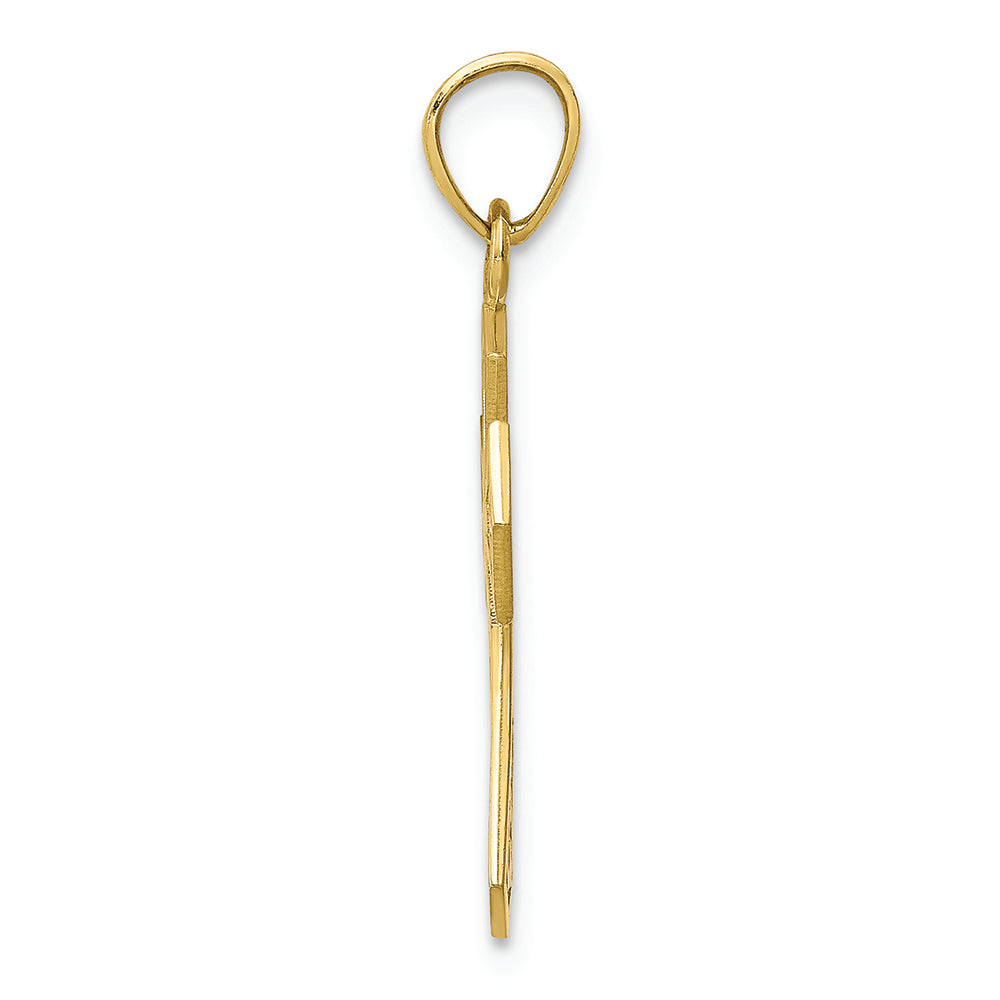 FJC Finejewelers 10k Yellow Gold Reversible Cross Charm