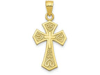 FJC Finejewelers 10k Yellow Gold Reversible Cross Charm