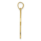 FJC Finejewelers 10k Yellow Gold Passion Cross with Jesus Reversible Charm