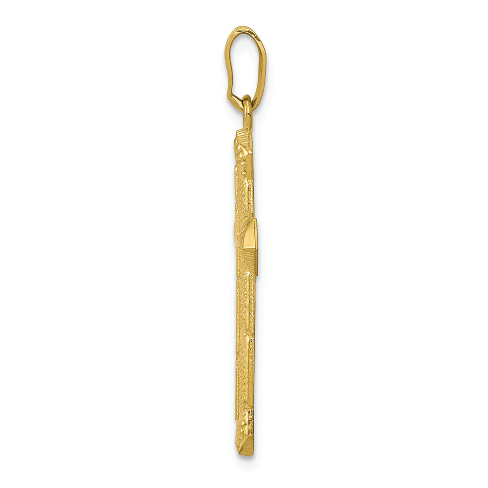 FJC Finejewelers 10k Yellow Gold Passion Cross Charm
