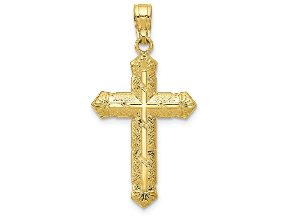 FJC Finejewelers 10k Yellow Gold Passion Cross Charm