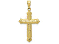 FJC Finejewelers 10k Yellow Gold Passion Cross Charm