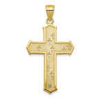 FJC Finejewelers 10k Yellow Gold Passion Cross Charm