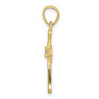 FJC Finejewelers 10k Yellow Gold CZ Cross Charm