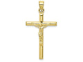 FJC Finejewelers 10k Yellow Gold Hollow Crucifix Charm