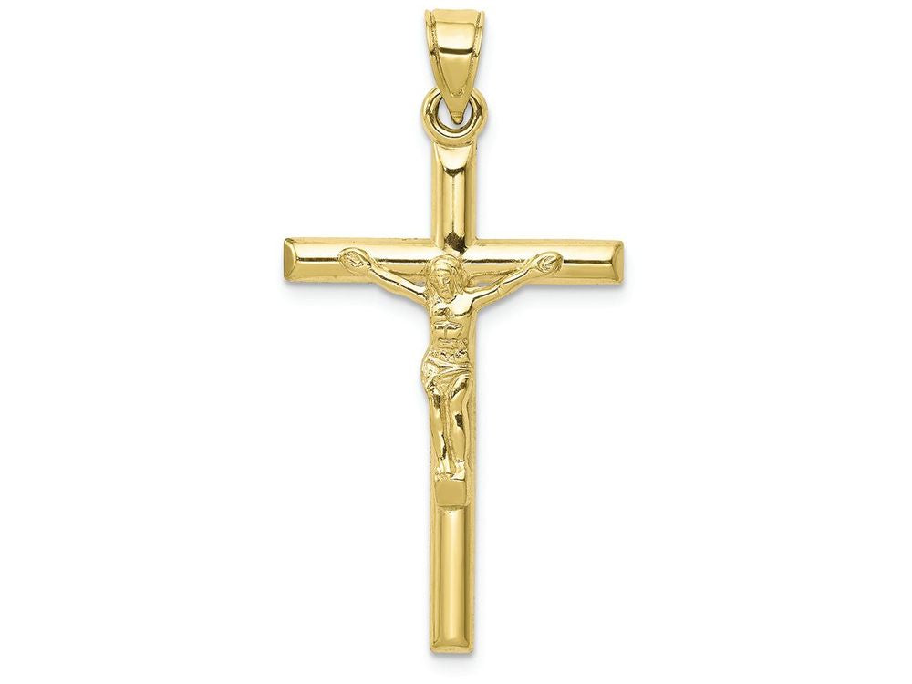FJC Finejewelers 10k Yellow Gold Hollow Crucifix Charm