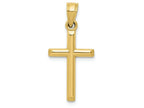 FJC Finejewelers 10k Yellow Gold Polished Hollow Cross Charm