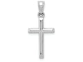 FJC Finejewelers 10k White Gold Hollow Cross Charm
