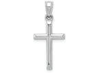 FJC Finejewelers 10k White Gold Hollow Cross Charm