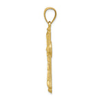 FJC Finejewelers 10k Yellow Gold Bright Cut Cross Charm